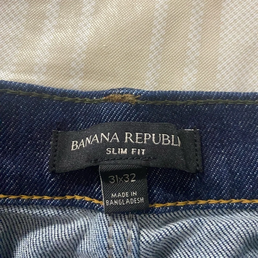 Banana Republic Slim Fit dark wash blue jeans new with tags 31x32